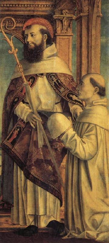 Bernardo Zenale St.Bernard and a Cistercian Monk Norge oil painting art